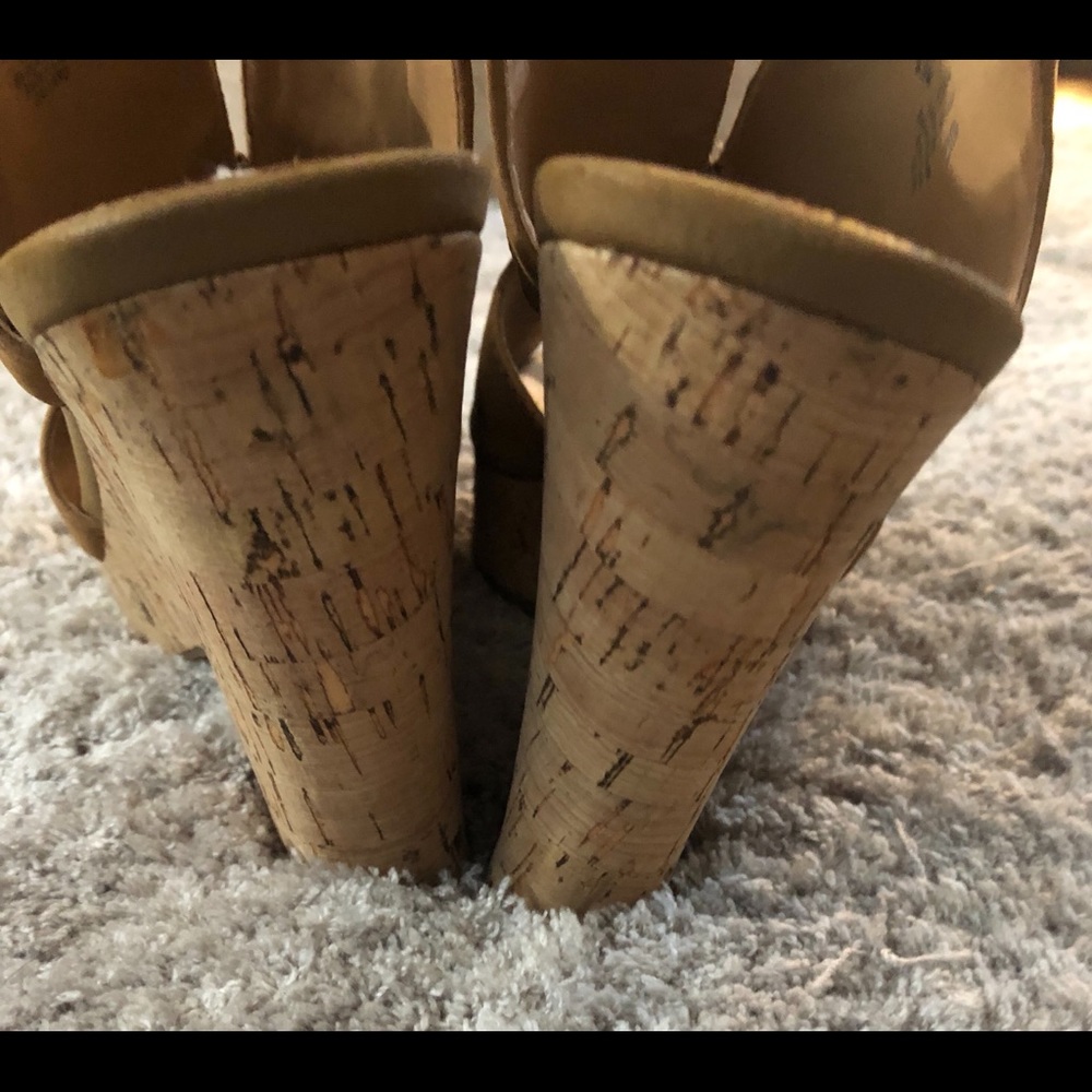 Franco Sarto Peep Toe Wedges - Picture 3 of 7